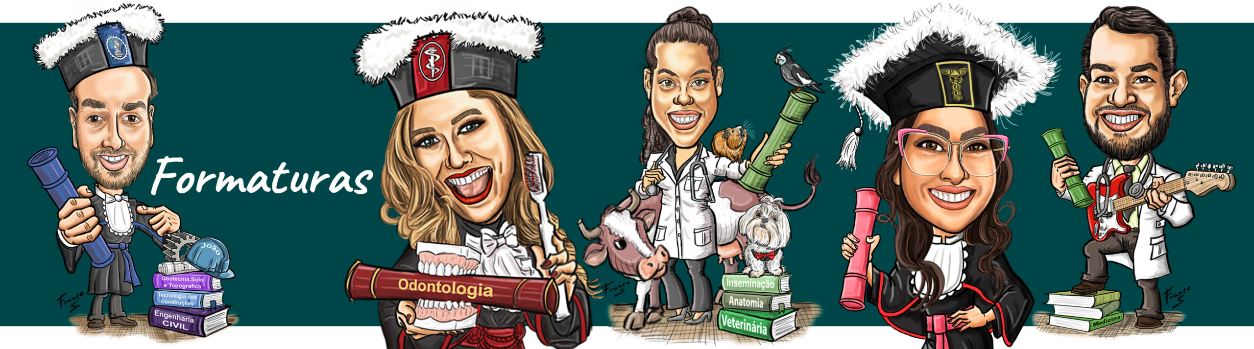 Caricaturas para formaturas